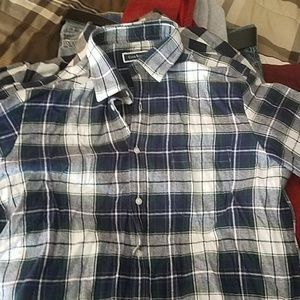 Blue green checkered longsleeve